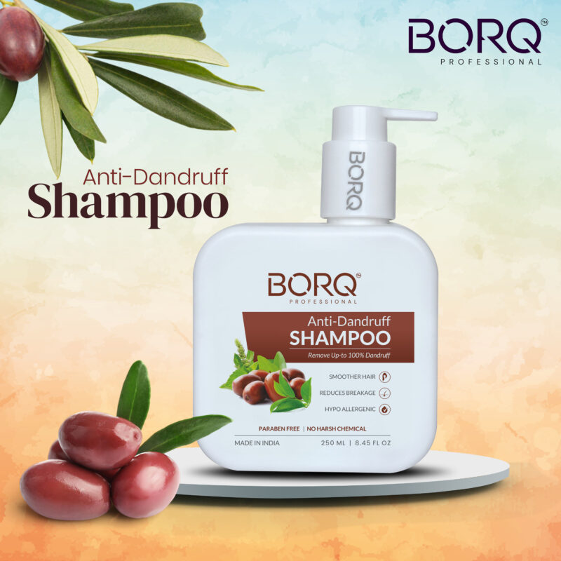 BORQ Anti-Dandruff Hair Shampoo 250ml | for Itchy & Flaky Scalp | Removes Dandruff From Source  | Remove Up to 100% Dandruff | No Parabens, No Harmful Chemicals | For All Hair types | For Man & Women - Image 2