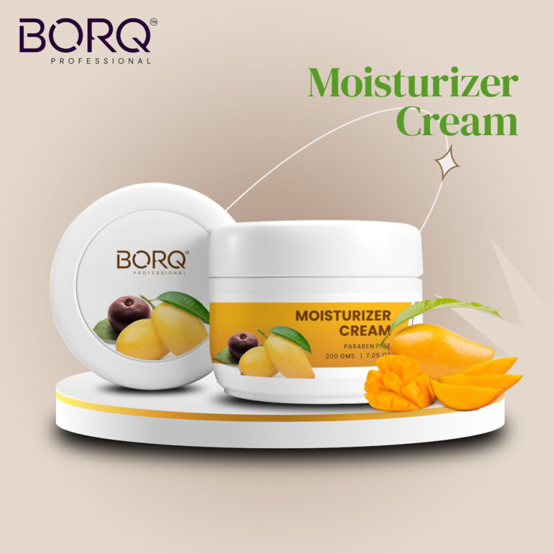 BORQ Moisturizer Cream For Face, Hand & Body, Instant Hydration | For Dry Skin, Normal Skin & Sensitive Skin | Non-Greasy Cream | Suitable for All Skin Types | for Man & Women | 200gm - Image 3