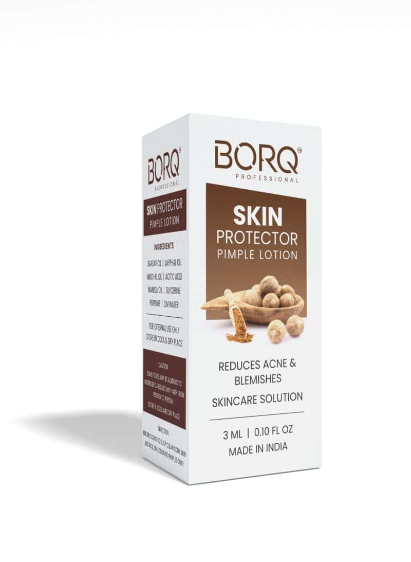 BORQ Skin Protector Pimple Lotion For Dries Out Pimples | Reduces Inflammation | Anti Pimple Oil  | Made With Natural Ingredients | Suitable for All Skin Types | for Man & Women | 3ml - Image 2