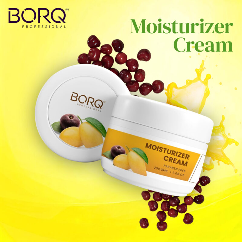 BORQ Moisturizer Cream For Face, Hand & Body, Instant Hydration | For Dry Skin, Normal Skin & Sensitive Skin | Non-Greasy Cream | Suitable for All Skin Types | for Man & Women | 200gm - Image 2