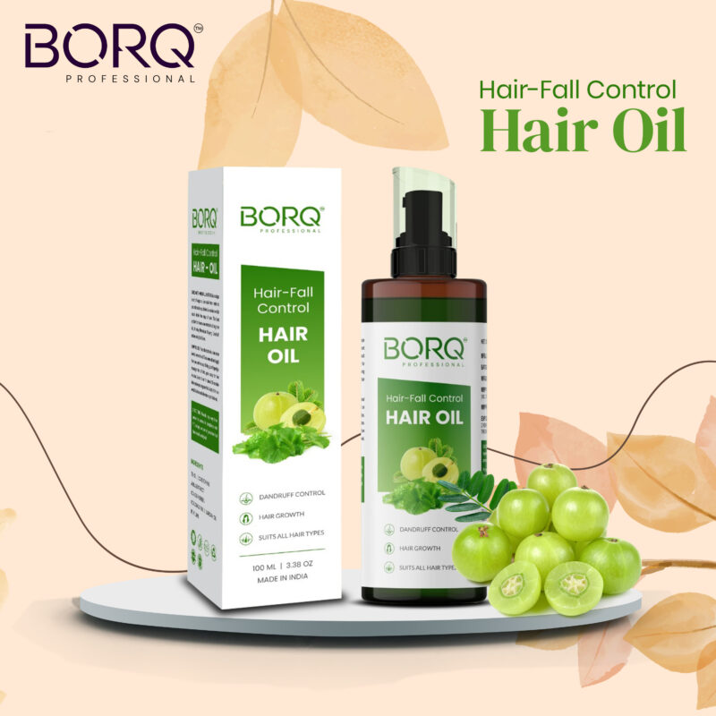 BORQ Hair Oil For Hair-Fall Control & Stronger, Thicker hair | Improves Scalp health | Made With Natural Ingredients | For Man & Women | Suitable for All Hair Types | 100ml - Image 3