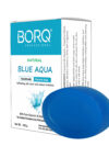 BORQ Blue Aqua Handmade Glycerin Bath Soap 100gm | Refreshing skin tonic and reduce irritation | 98% Pure Glycerin & Natural Oils | No Parabens, No Harmful Chemicals | for All Skin Types - Pack of 1 (1x100gm)