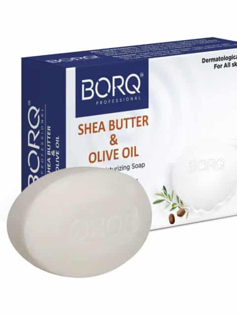BORQ Shea Butter & Olive Oil Goat Milk Extra Moisturizing Bath Soap 100gm | For skin heals various skin conditions | No Parabens, No Harmful Chemicals | for All Skin Type