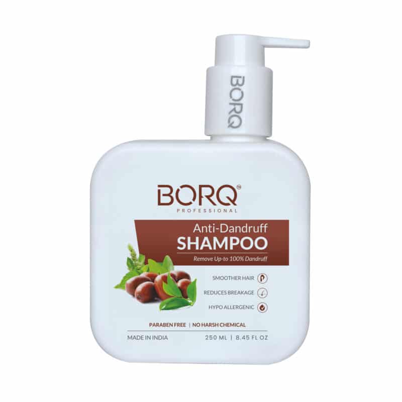 BORQ Anti-Dandruff Hair Shampoo 250ml | for Itchy & Flaky Scalp | Removes Dandruff From Source  | Remove Up to 100% Dandruff | No Parabens, No Harmful Chemicals | For All Hair types | For Man & Women