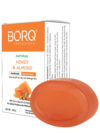 BORQ Honey & Almond Handmade Glycerin Bath Soap 100gm | Natural gift for dry and damage skin | 98% Pure Glycerin & Natural Oils | No Parabens, No Harmful Chemicals | for All Skin Types