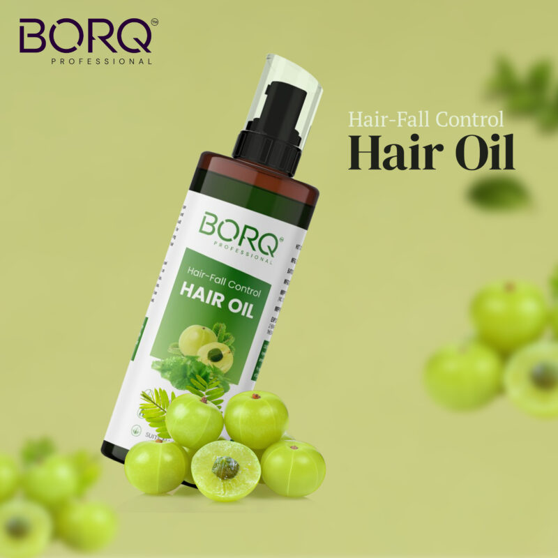 BORQ Hair Oil For Hair-Fall Control & Stronger, Thicker hair | Improves Scalp health | Made With Natural Ingredients | For Man & Women | Suitable for All Hair Types | 100ml - Image 2