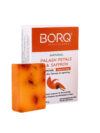 BORQ Palash Petals & Saffron Glycerin Bath Soap 100gm | For skin cleansing & moisturizing | 98% Pure Glycerin & Natural Oils | No Parabens, No Harmful Chemicals | for All Skin Types