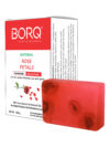 BORQ Rose Petals Handmade Glycerin Bath Soap 100gm | For skin reduces blemishes and dark sports | 98% Pure Glycerin & Natural Oils | No Parabens, No Harmful Chemicals | for All Skin Types