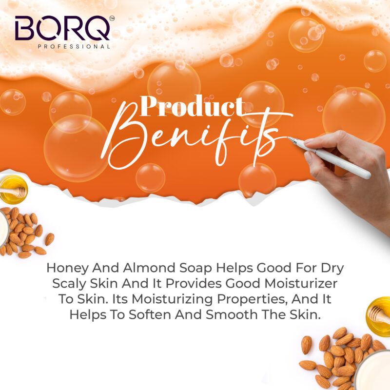 BORQ Orange Handmade Glycerin Bath Soap 100gm | Make skin smooth & bright | 98% Pure Glycerin & Natural Oils | No Parabens, No Harmful Chemicals | for All Skin Types - Image 6