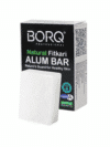 BORQ Fitkari Alum Bar Premium Grade A+ 100gm Pack of 1 For After Shaving | 100% Pure Natural | Acne Treatment | Skin Tightening | Dark Circles & Underarms | Natural Deodorant | With Plastic Container